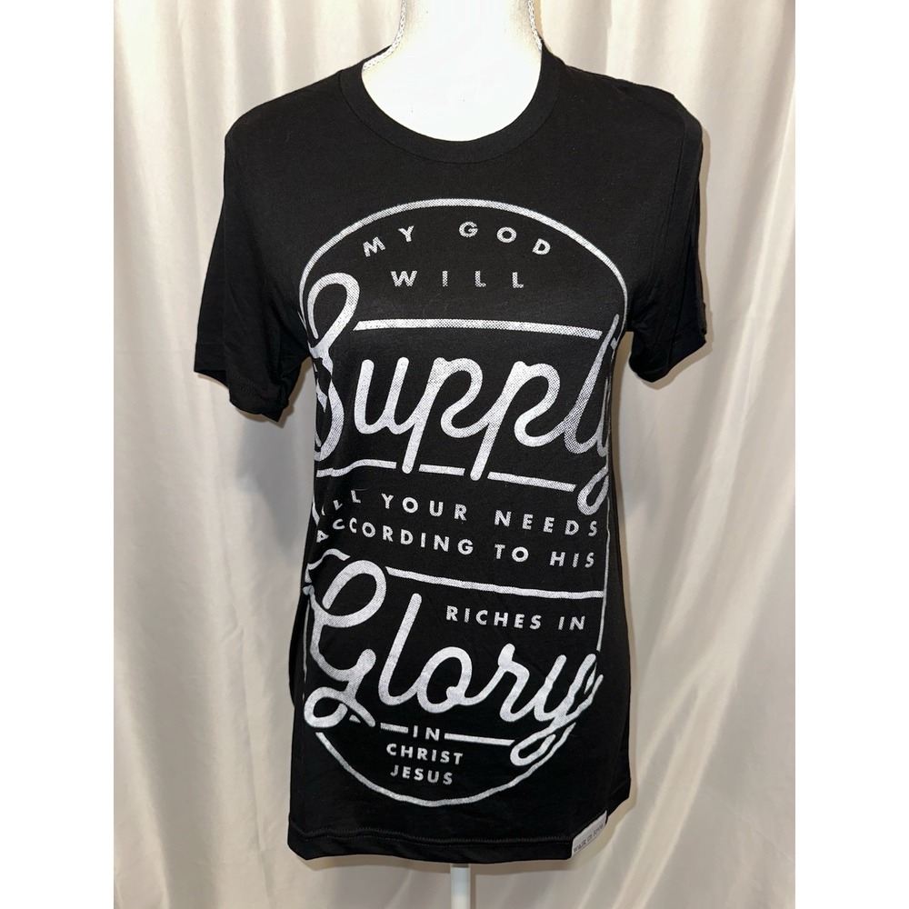 Walk In Love Christian T shirt Women's S Black Short Sleeve Pullover